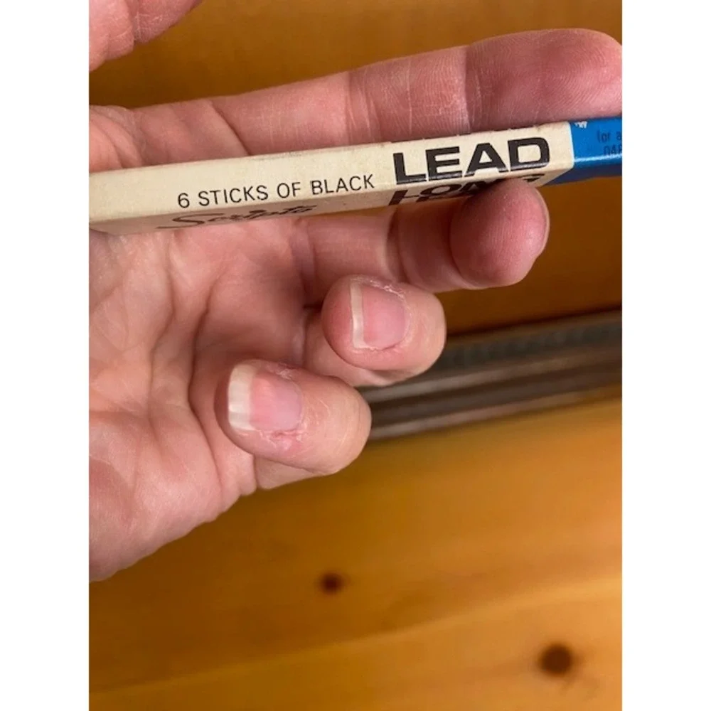 Vintage Scripto Long Lead Mechanical Pencil Refills Black E 430HB 5 Sticks USA